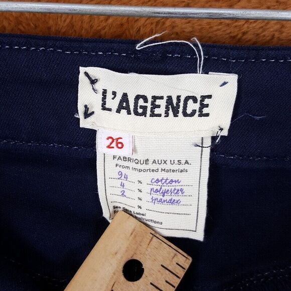 L'AGENCE Womens Jeans Size 26 Blue Colored Skinny Mid Rise Stretch - Picture 3 of 8